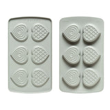 Decora Duo Heart Silicone Mold, 6 Cavities