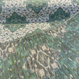 Wesley Chenille Fabric - Key Lime Damask, 56" Width (1 Yard)