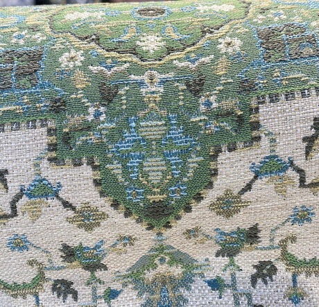 Wesley Chenille Fabric - Key Lime Damask, 56" Width (1 Yard)