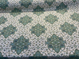 Wesley Chenille Fabric - Key Lime Damask, 56" Width (1 Yard)