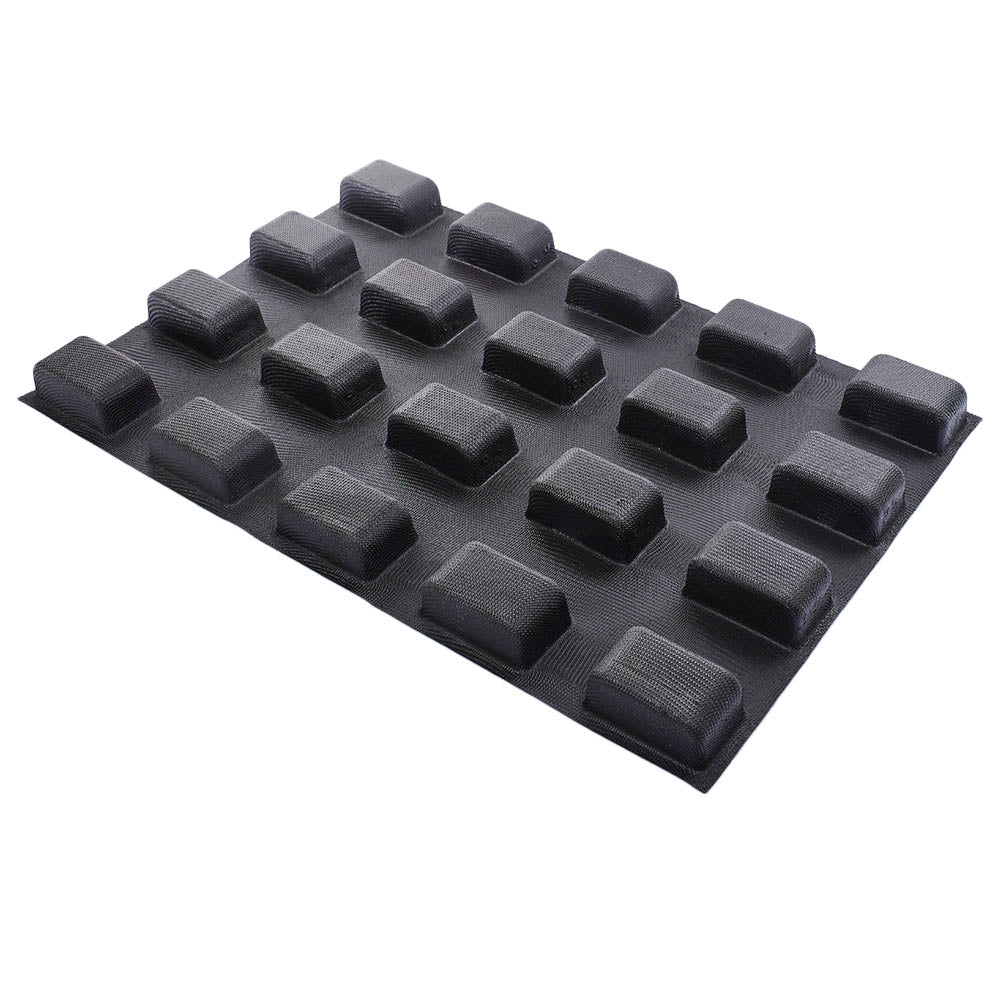 Demarle Flexipan Origine Oval Pavers Mold, 20 Cavities