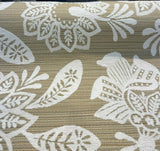 Robert Allen Mettaline Chenille Fabric - Pumice Floral, 58" Width (1 Yard)