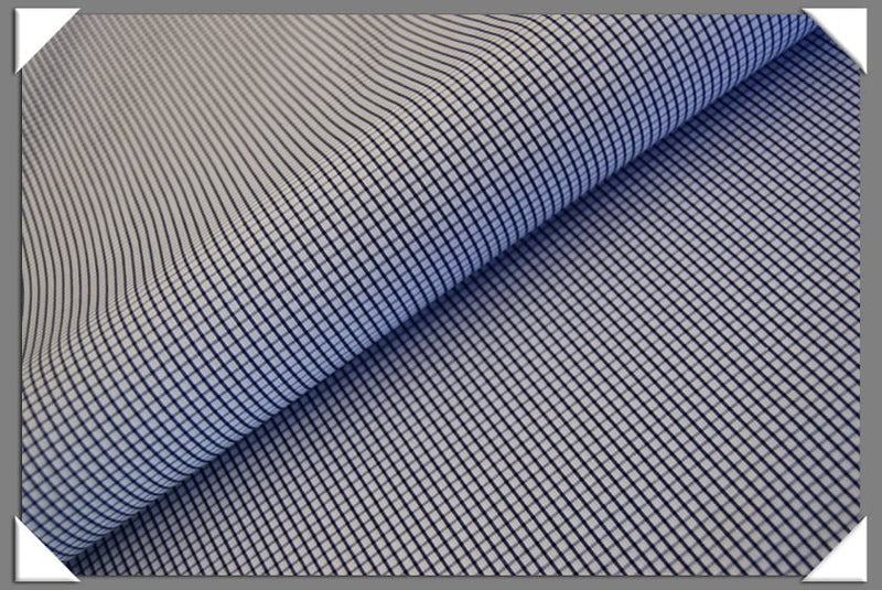 Box Check Navy 100 Percent Cotton Fabric - Navy Box Check, 58/60" Width (1 Yard)