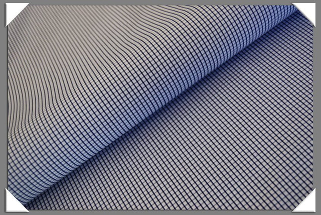 Box Check Navy 100 Percent Cotton Fabric - Navy Box Check, 58/60" Width (1 Yard)