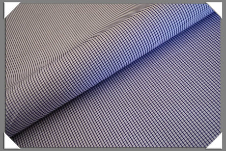 Box Check Cotton Fabric - Lavender Box Check, 58/60" Width (1 Yard)