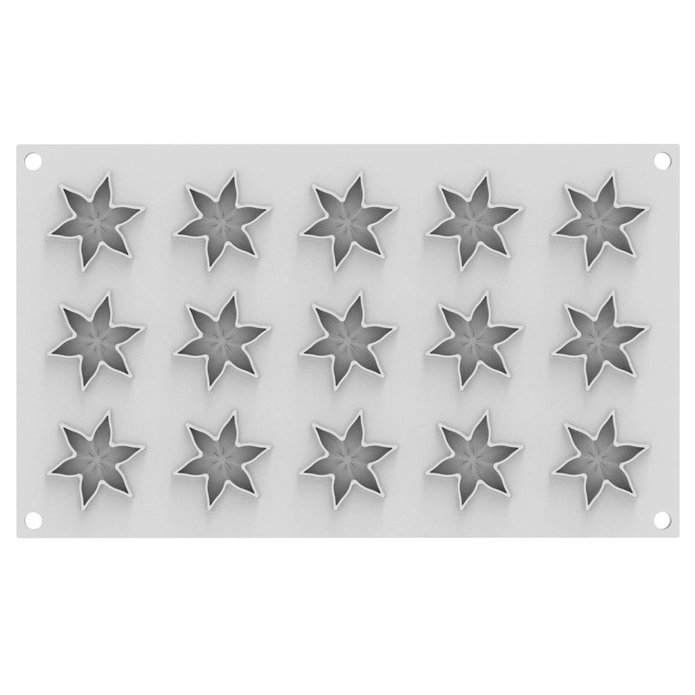 Silikomart COROLLE 4 Silicone Mold, 15 Cavities