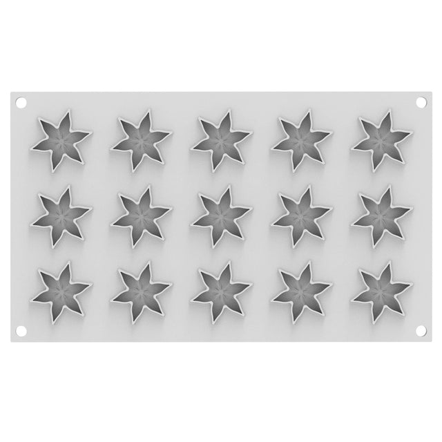 Silikomart COROLLE 4 Silicone Mold, 15 Cavities