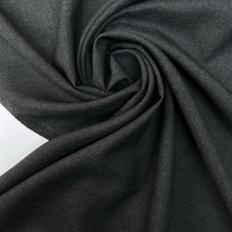 Wool Fabric Melange Gray