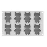 Silikomart TEDDY BEAR 68 Silicone Mold, 8 Cavities