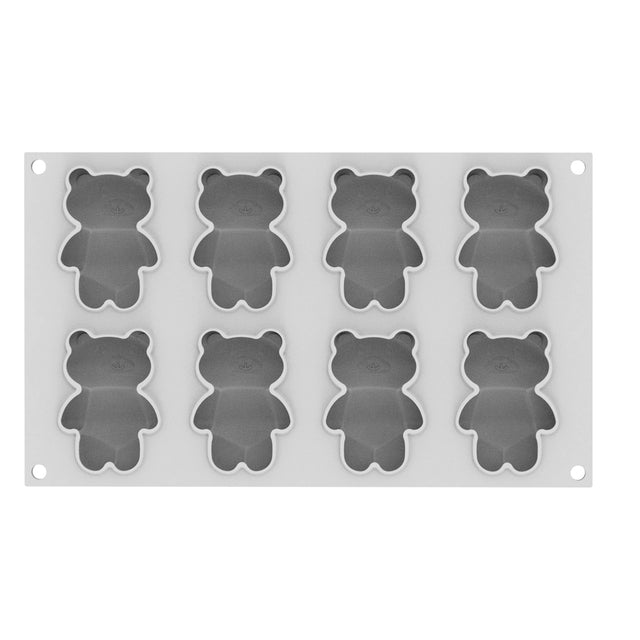 Silikomart TEDDY BEAR 68 Silicone Mold, 8 Cavities