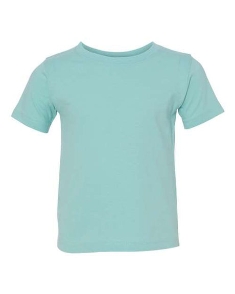 RADYAN® Crewneck Short Sleeve Toddler Fine Jersey Tee
