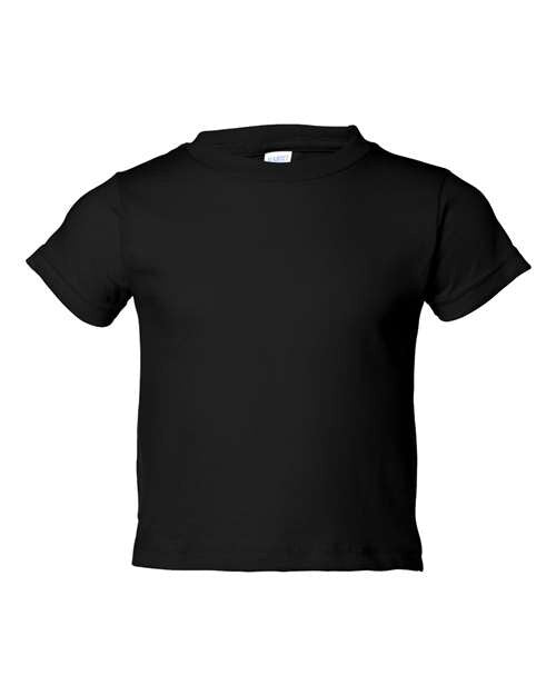 RADYAN® Toddler Cotton Jersey Crew Neck Short Sleeve Tee - 3301T