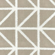 Waverly Port Of Call Sail Embroidered Fabric - White On Sand Lattice, 55" Width (1 Yard)
