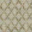 P Kaufmann Embroidered Asterisk Driftwood Cotton Fabric - Taupe, Beige, Steel Blue, 54" Width, Medallion Southwestern Lodge Pattern (1 Yard)