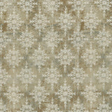 P Kaufmann Embroidered Asterisk Driftwood Cotton Fabric - Taupe, Beige, Steel Blue, 54" Width, Medallion Southwestern Lodge Pattern (1 Yard)