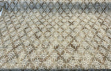 P Kaufmann Embroidered Asterisk Driftwood Cotton Fabric - Taupe, Beige, Steel Blue, 54" Width, Medallion Southwestern Lodge Pattern (1 Yard)