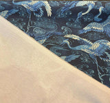 Long Life Baltic Blue Birds Cotton Fabric - Blue Birds, 54" Width (1 Yard)
