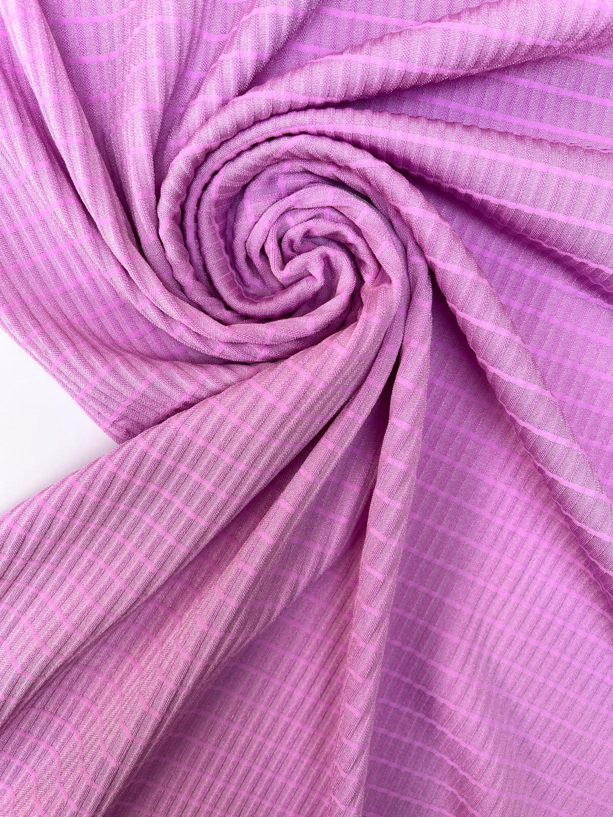 Pink Polyamide Elastane Ribbed Knit