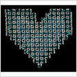 Aqua and Blue Zircon Rhinestones Sew on Silver Plated Applique