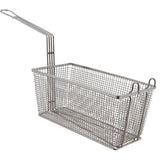 FMP Standard Fry Basket 13-1/4" x 6-1/2" x 6": Twin, Front Hook