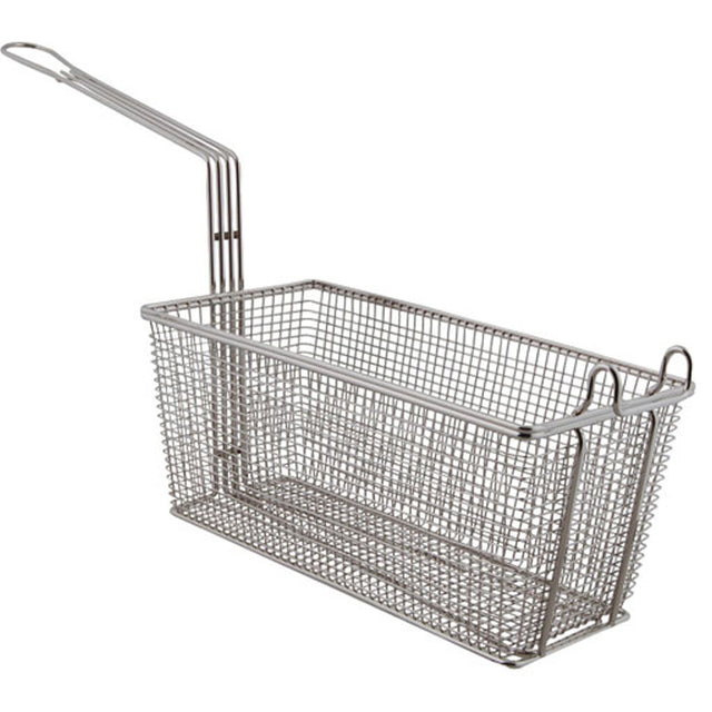 FMP Standard Fry Basket 13-1/4" x 6-1/2" x 6": Twin, Front Hook