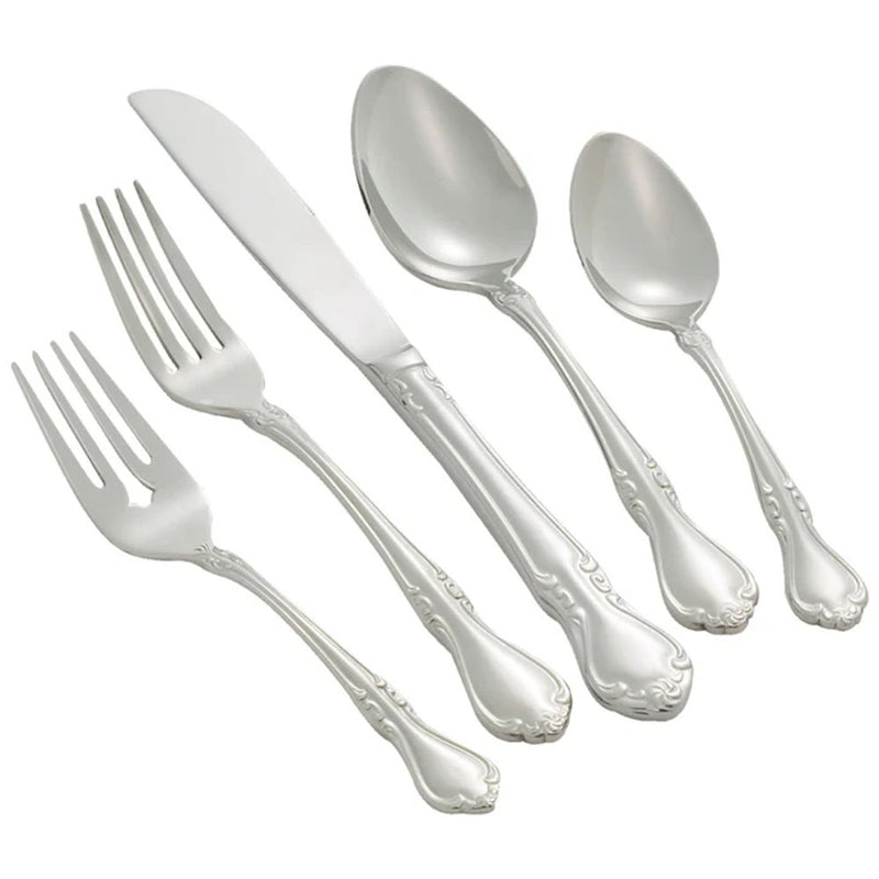 Winco Chantelle Stainless Steel Teaspoon, 1 Dozen