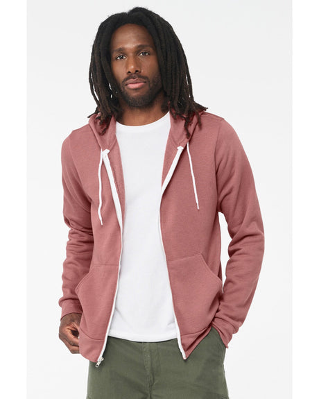 Bella + Canvas® Sponge Fleece Full-Zip Hoodie Sweatshirt