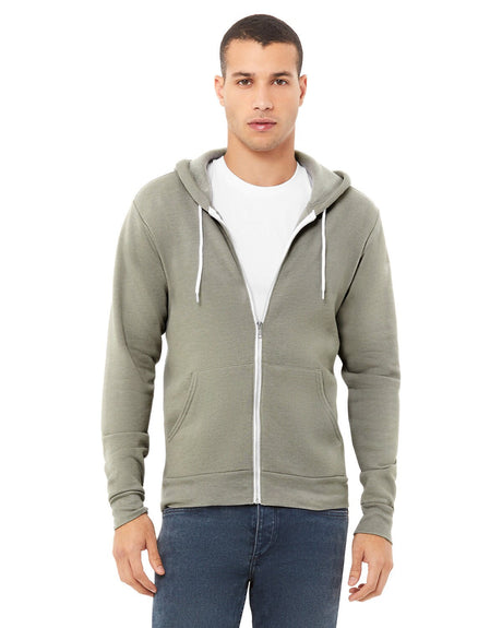 Bella + Canvas® Sponge Fleece Full-Zip Hoodie Sweatshirt
