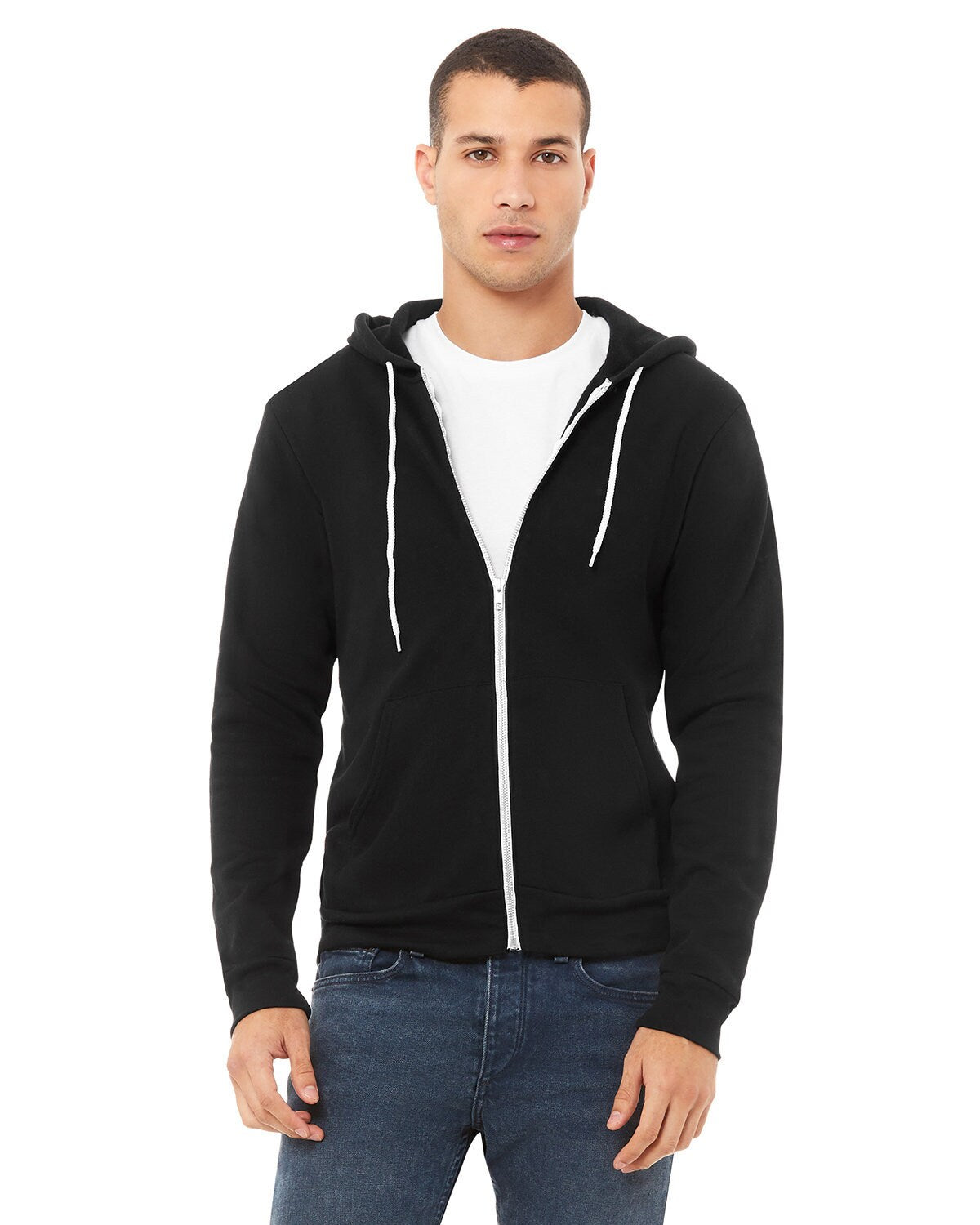 Bella + Canvas® Sponge Fleece Full-Zip Hoodie Sweatshirt