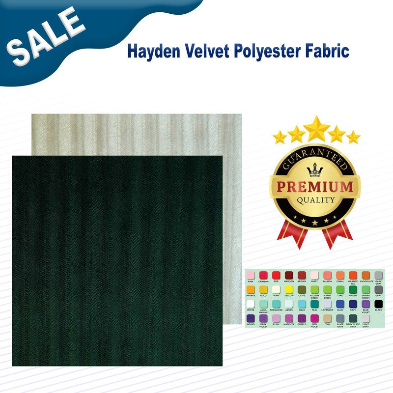 1 Yard Hayden Velvet Polyester Fabric Width: 54"