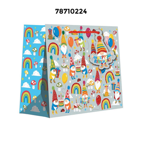 Stylish Patterned Gift Bags 10" x 5" x 12-1/2"