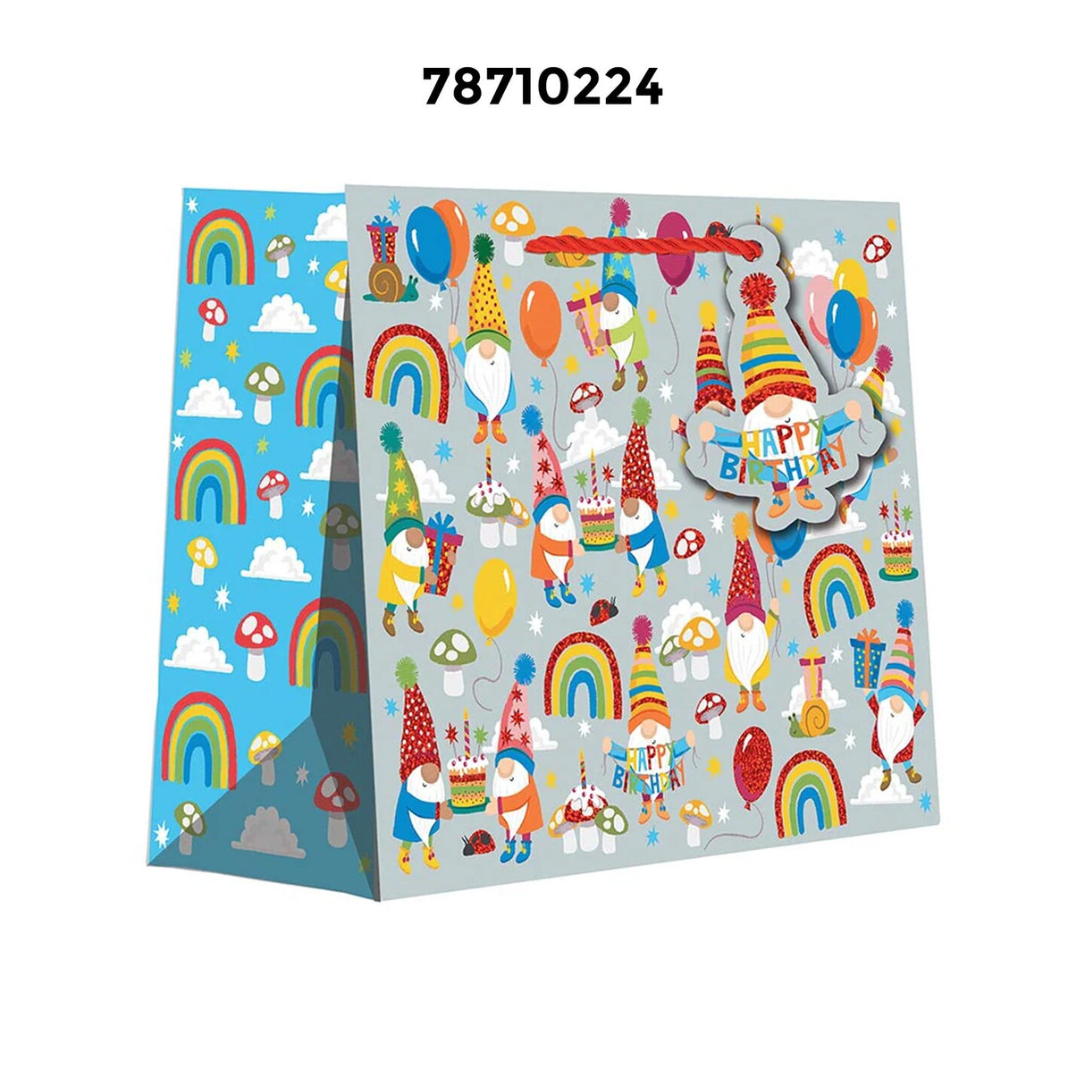 Patterned Gift Bags Set Retail Packaging Bags 10'' X 5'' X 12 1/2''