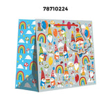 Patterned Gift Bags Set Retail Packaging Bags 10'' X 5'' X 12 1/2''