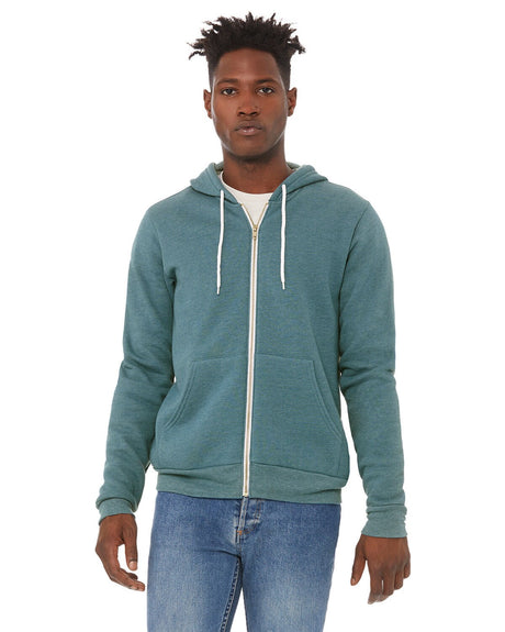 Bella + Canvas® Sponge Fleece Full-Zip Hoodie Sweatshirt