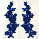 Beaded Floral Lace Applique