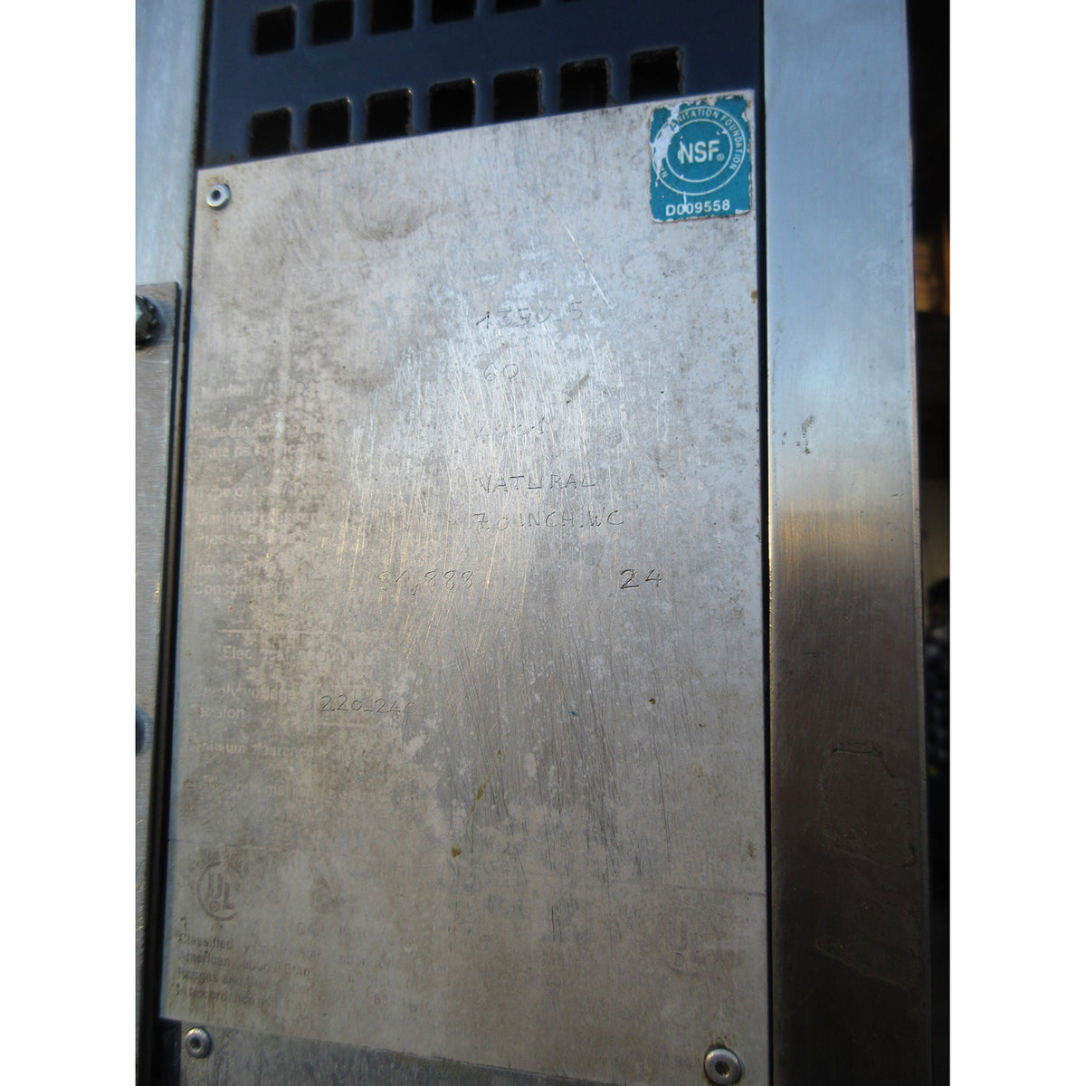 Rotisol 1350-5 Chicken Rotisserie Oven, 5 Spit, Natural Gas, Used Excellent Condition