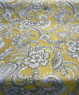 Swavelle Paisley Life Chenille Upholstery Fabric - Golden Yellow Paisley, 58" Width (1 Yard)