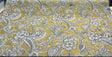 Swavelle Paisley Life Chenille Upholstery Fabric - Golden Yellow Paisley, 58" Width (1 Yard)