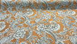 Swavelle Paisley Life Chenille Upholstery Fabric - Burnt Orange Paisley, 58" Width (1 Yard)