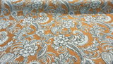 Swavelle Paisley Life Chenille Upholstery Fabric - Burnt Orange Paisley, 58" Width (1 Yard)