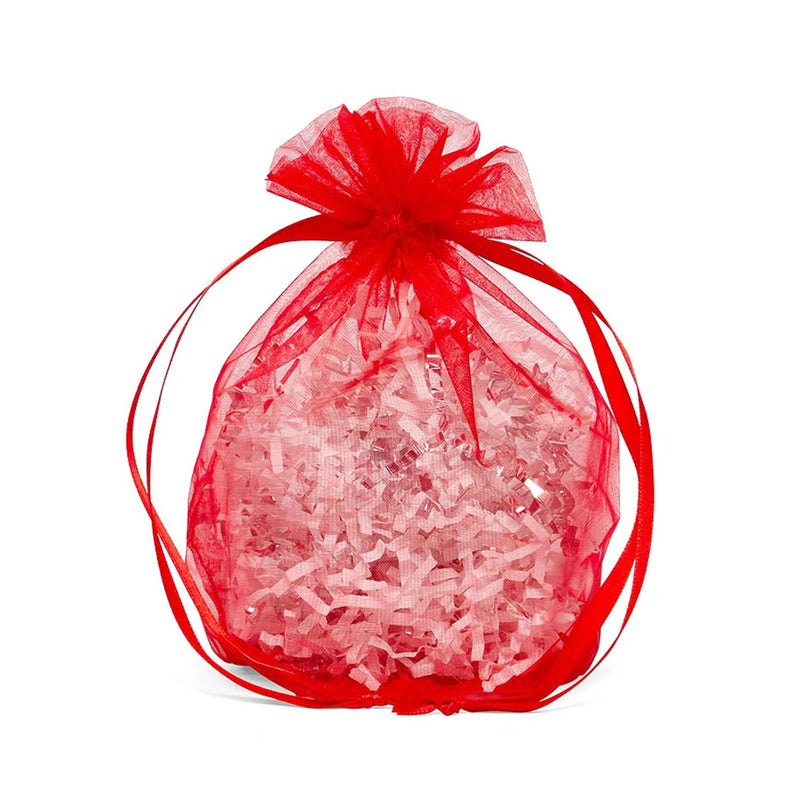 Wide Round Flat Bottom Organza Bags 9'' x 5 1/2'' x 12'' for Weddings