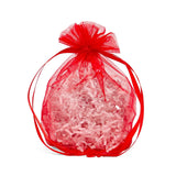Wide Round Flat Bottom Organza Bags 9'' x 5 1/2'' x 12'' for Weddings
