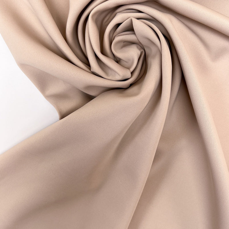 Polyester Elastane Knitted Fabric Beige Pink