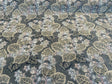 Blue Floral Embossed Velvet Fabric - Blue, Beige, Navy, Pink, Lavender Floral Pattern, 58" Width (1 Yard)