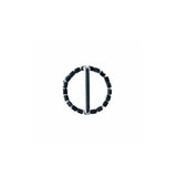 Swarovski Crystal and Silver Circular Rhinestone Slider - 1"