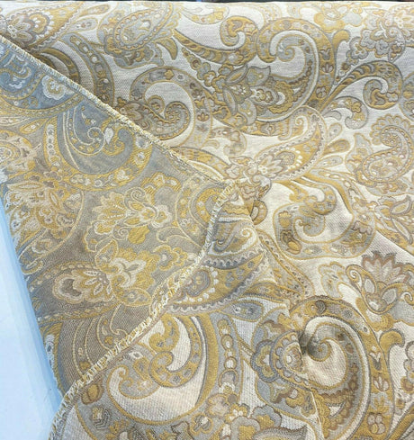 Barrow Reverly Chenille Fabric - Porcelain Beige Paisley, 54" Width (1 Yard)