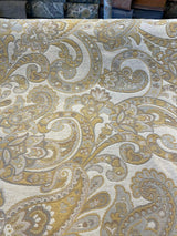 Barrow Reverly Chenille Fabric - Porcelain Beige Paisley, 54" Width (1 Yard)