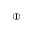 Swarovski Crystal and Gold Circular Rhinestone Slider - 0.75"