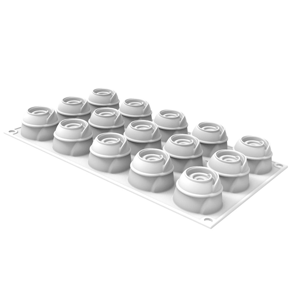 Silikomart GIVRE 30 Silicone Mold, 15 Cavities