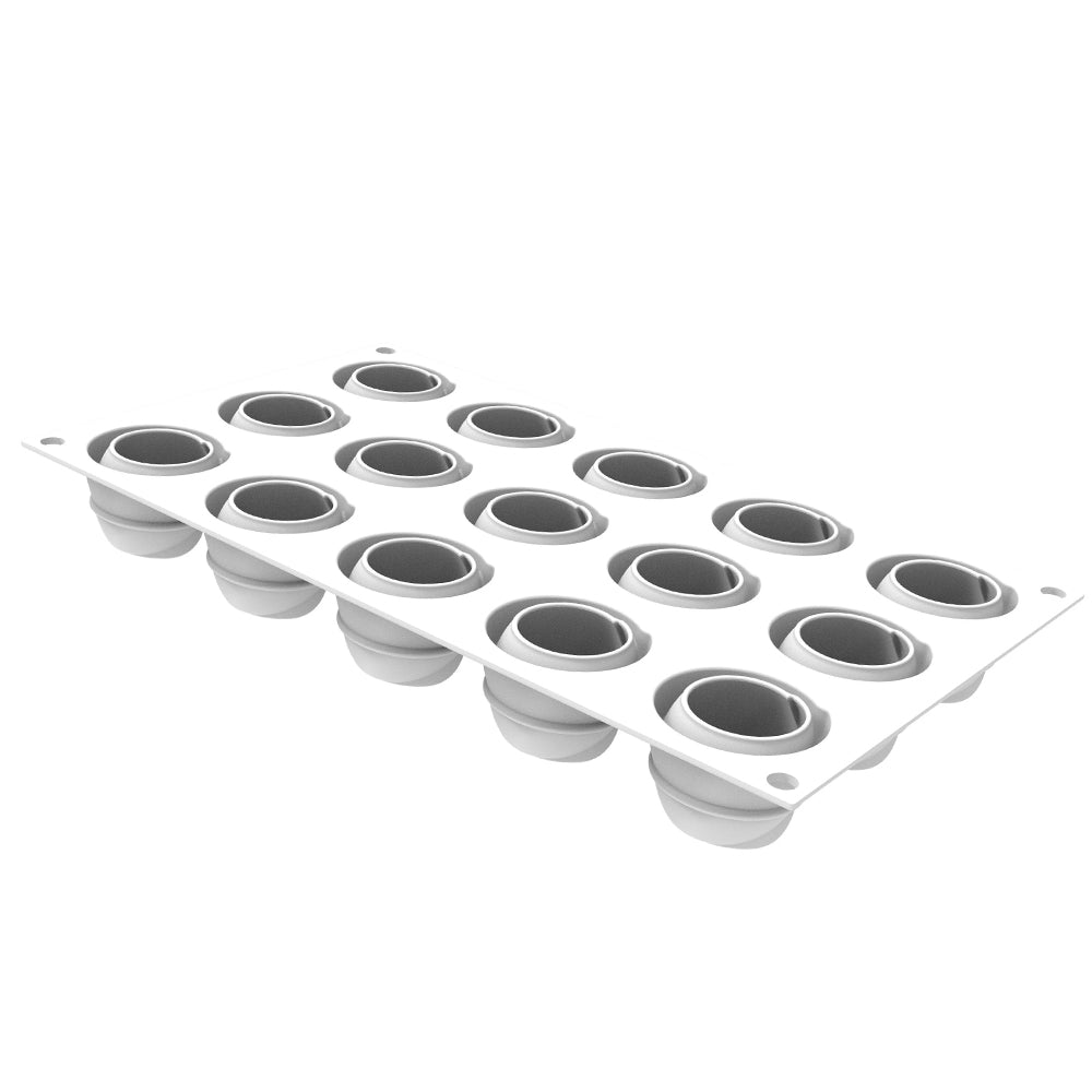 Silikomart GIVRE 30 Silicone Mold, 15 Cavities